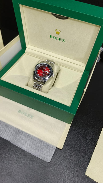Rolex Date-Just (Silver-Red)