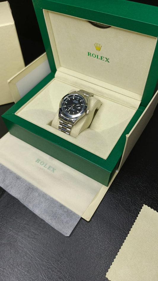 Rolex Date-Just ( Silver-Black)