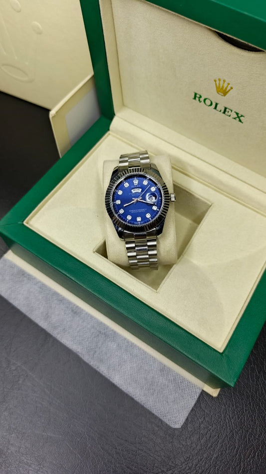 Rolex Day-Date (Silver-Blue)