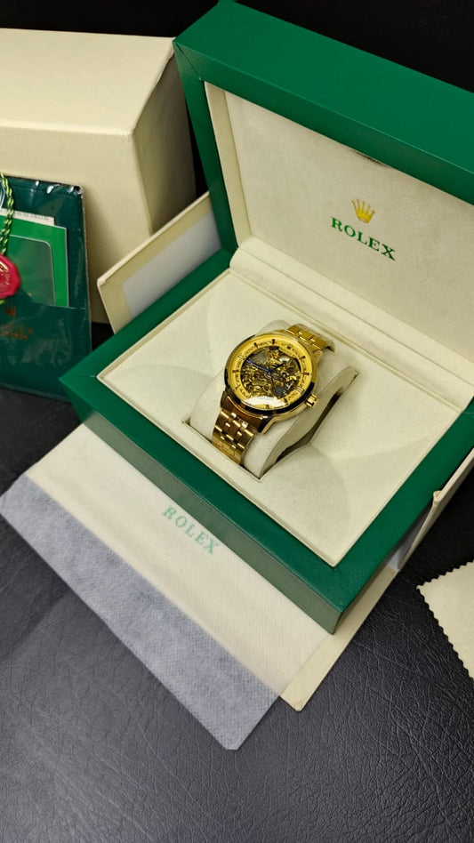 Rolex Automatic Skeleton Edition ( Gold )