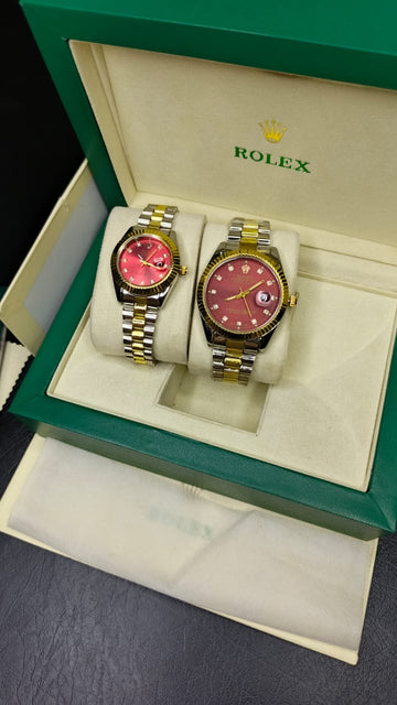 Rolex Couple (Red Dial)