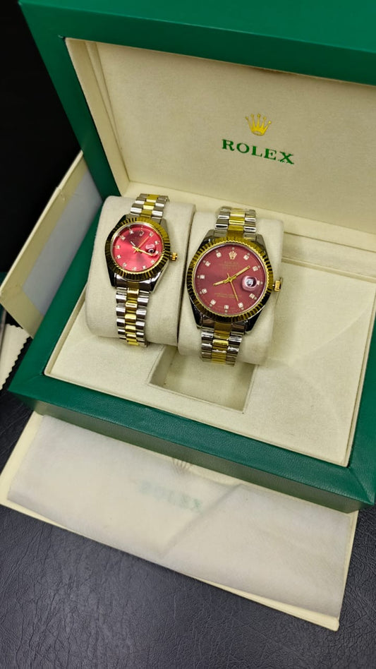 Rolex Couple (Red Dial)